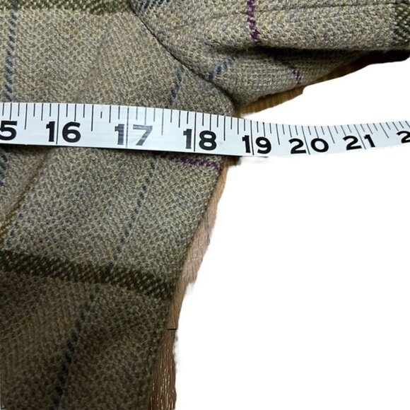 ESCADA Wool Double Breasted Plaid Blazer Jacket Women Size 38 (Medium) - Picture 6 of 11